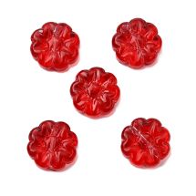Kukka lemmikki 13,5 mm kirkas värikäsitelty punainen 5 kpl
