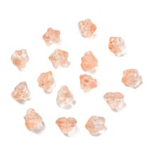 Kukka 8x10mm nuppu persikka / kultahippu 10 kpl
