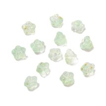 Kukka 8x10mm nuppu peridootti / kultahippu 10 kpl