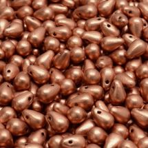 Pisarahelmi 6x4 mm metallihohto kupari 30 kpl
