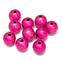 Akryylihelmi heijastava pyöreä 8 mm fuksia 10 kpl