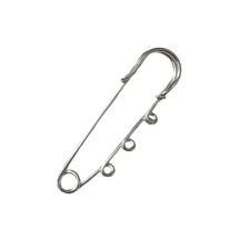 Koruneula/kilttineula silmukoilla pitkä 7,5x1,4 cm 304 terästä 1 kpl
