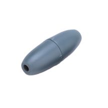 Turvalukko muovia kapea suippo tummanharmaa 20x11 mm