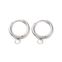 Korvakorurengas alasilmukalla 17x2 mm terästä teräksenvärinen 1 pr
