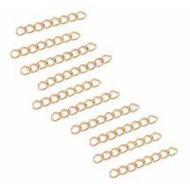 Säätöketju lyhyt isolla silmukalla n. 2-2,5 cm 304 18k kullattua terästä 10 kpl