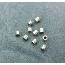 Kiinnityshelmi putki 2x2 mm 925 sterlinghopeaa 10 kpl