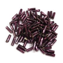 Putkihelmi 3# Tsekki 7 mm hopeasisus kierrepinta ametisti 10 g