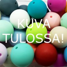 Silikonihelmi pyöreä valkoinen