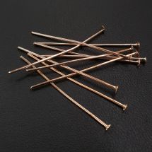 Korupiikki tasapää 38 mm ruusukullanvärinen 10 kpl