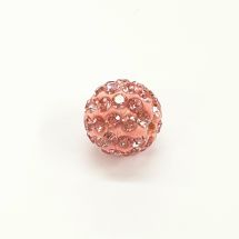 Shamballa-helmi 10 mm vaaleanpunainen/rose 1 kpl