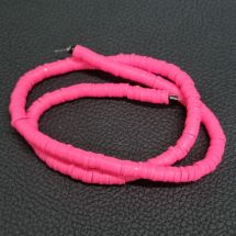 Fimohelmi kiekko n. 40-45 cm neon pink nauhassa