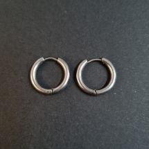 Korvakorurengas 20x3 mm terästä teräksenvärinen 1 pr