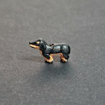 Keraaminen helmi mäyräkoira 10 mm 1 kpl