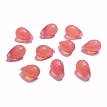 Pisarahelmi 9x6 mm opaali mansikanpunainen 10 kpl
