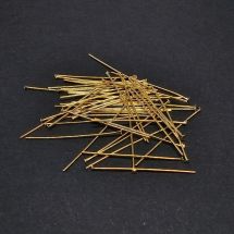 Korupiikki tasapää 18k kullattu 2.5 cm 48-50 kpl