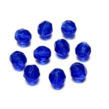 Särmikäs lasihelmi kirkas sähkönsininen