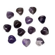 Kivihelmi pullea sydän ametisti n. 8x9 mm 1 kpl