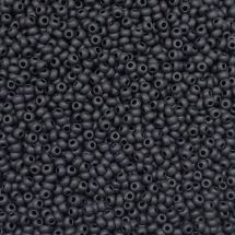 Siemenhelmi 8/0 Tsekki opaakki matta musta  10 g