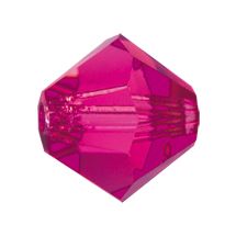 Preciosa® MC Bead Rondelle 4 mm Fuchsia 10 kpl