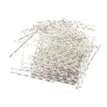 Tukkuerä Tsekki putkihelmi 50 mm kierrepinta hopeasisus kirkas (hopea) n. 90-100g