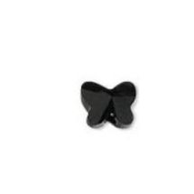 Swarovski kristalliperhonen 8 mm jet 1 kpl