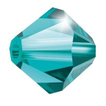 Preciosa® MC Bead Rondelle 4 mm Blue Zircon 10 kpl