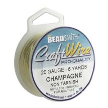 CRAFT WIRE® kuparilanka 0,8 mm/20gauge champagne gold puola 6 yds (5,5 m)