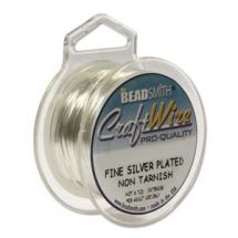 CRAFT WIRE® kuparilanka 0,5 mm/24gauge silver non tarnish puola 10 yds (9,1 m)