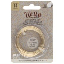 WIRE Elements® kuparilanka 1,5 mm/14gauge gold color 1,8 m