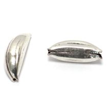 Metallihelmi antiikkihopeanvärinen vene 20x6 mm 3 kpl