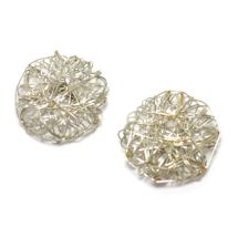 Metallilankahelmi litteä pastilli 20 mm hopeanvärinen 1 kpl