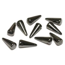 Naulapisara pieni 5x13 mm metallihohto hematiitti 10 kpl