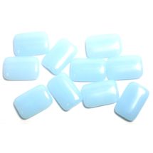 Suorakaide 18x12 mm opaali aqua 10 kpl