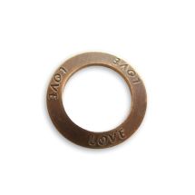 Vintaj Natural Brass™ Affirmation Ring LOVE 23 mm 1 kpl