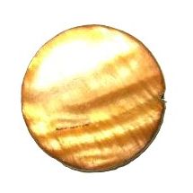 Helmiäinen kolikko 20 mm punaruskea