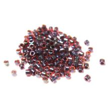 Delica 11/0 läpikuultava lysteri tumma karpalo 5 g