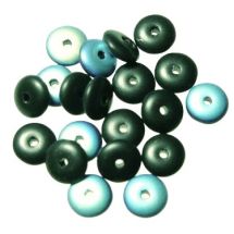 Rondelli 6 mm matta AB musta 20 kpl