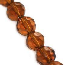 Kiinalainen kristallihelmi pyöreä 6 mm ruskea 10 kpl