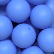 Silikonihelmi pyöreä taivaansininen