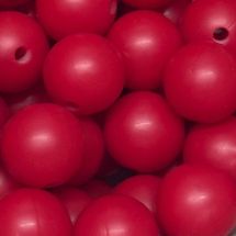 Silikonihelmi pyöreä tummanpunainen