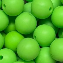 Silikonihelmi pyöreä vaaleanvihreä