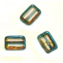 Suorakaide 12x8 mm alexandriitti-picasso 10 kpl