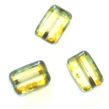 Suorakaide 12x8 mm jonquil-picasso 10 kpl