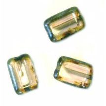 Suorakaide 12x8 mm vaalea ametisti-picasso 10 kpl