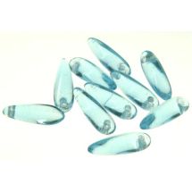 Tikarihelmi 3x11 mm kirkas aqua 10 kpl