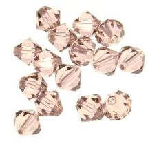 Swarovski bicone kirkas vintage rose