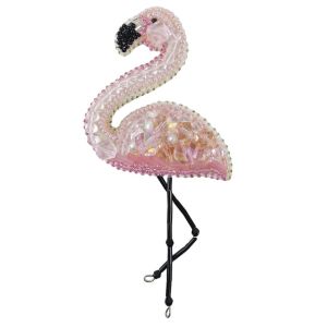Helmikirjailtava korupakkaus Flamingo 6x12 cm