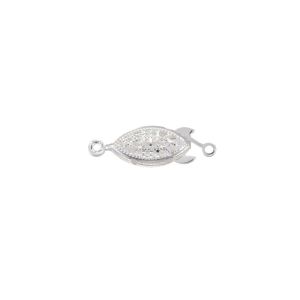 Ovaalilukko filigree 21,5 mm 304 teräs hopeoitu