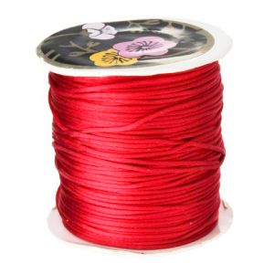 Satiininyöri 1 mm joulunpunainen 1 m