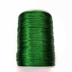Satiininyöri 2 mm tummanvihreä 1 m